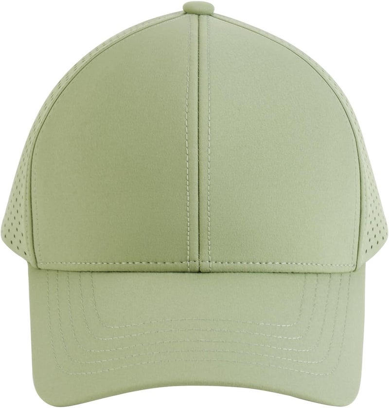 VOBOOM Men Quick Dry Baseball Cap Laser Cut Mesh Ball Curved Brim Snapback Hat - Image 2